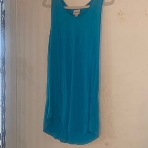 LuLaRoe Blue Sleeveless Top